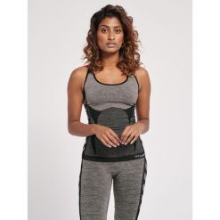 Damski tank top Hummel Clea. Szare biustonosze Hummel, bez wzorów. Za 183.50 zł.