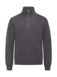 Clique Miami Half Zip półrozpinana bluza z bawełną i recyklingiem – Metal Grey. Szare bluzy CLIQUE, xl, bez wzorów, z bawełny, bez kaptura. Za 189.36 zł.