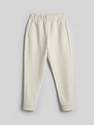 4F Spodnie dresowe joggery damskie - kremowe XL. Białe spodnie dresowe 4f, s, bez wzorów, z dresówki. Za 149.99 zł.