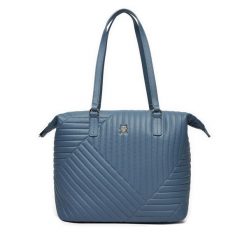 Torebka Tommy Hilfiger. Niebieskie torebki klasyczne TOMMY HILFIGER, bez wzorów, bez dodatków. Za 699.99 zł.