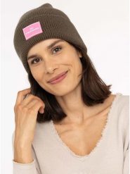 Zwillingsherz Czapka "Zwillingsherz" w kolorze khaki rozmiar: onesize. Brązowe czapki Zwillingsherz, bez wzorów, z materiału. Za 112.95 zł.