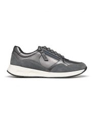 Geox Sneakersy "Bulmya" w kolorze antracytowym rozmiar: 39. Czarne trampki Geox, bez wzorów, z materiału, bez zapięcia. Za 255.95 zł.