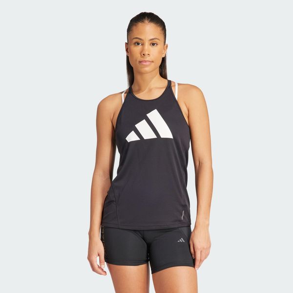 Bluza Run It Tank. Czarne bluzy Adidas, l, bez wzorów, z materiału, bez kaptura. Za 119.00 zł.