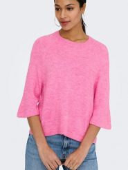 JDY Sweter "Elanora" w kolorze różowym rozmiar: XS. Różowe swetry JDY, xs, bez wzorów, bez ramiączek. Za 70.41 zł.