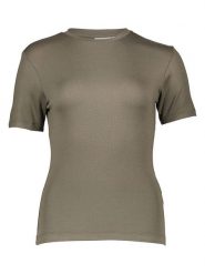 Vila Koszulka w kolorze khaki rozmiar: L. Brązowe bluzki Vila, l, bez wzorów, bez kołnierzyka, bez ramiączek. Za 32.90 zł.