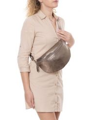 Lia Biassoni Skórzana saszetka "Scaffaiolo" w kolorze beżowym - 31 x 20 x 1 cm rozmiar: onesize. Brązowe torby na ramię Lia Biassoni, bez wzorów, z materiału, sportowe, przez ramię, bez dodatków. Za 173.99 zł.