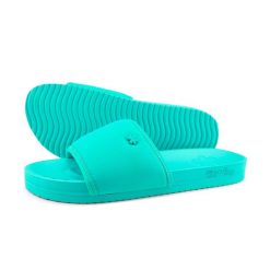 Klapki plażowe damskie Flip Flop Pool Neo Flower. Niebieskie klapki Flip Flop, bez wzorów, bez obcasa. Za 100.05 zł.