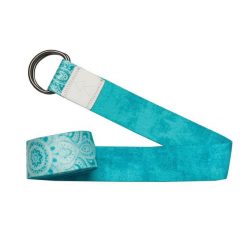 Pasek do jogi Yoga Design Lab. Niebieskie paski YOGA DESIGN LAB, bez wzorów, sportowe. Za 89.99 zł.