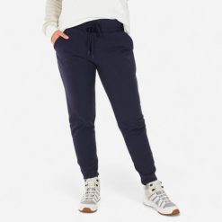 Spodnie turystyczne damskie Quechua NH500 Warm. Niebieskie spodnie sportowe QUECHUA, na zimę, xs, bez wzorów, z tkaniny, trekkingowe. Za 169.99 zł.