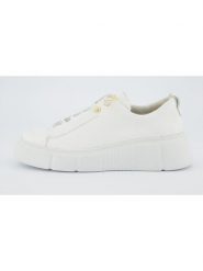 Paul Green Skórzane sneakersy w kolorze białym rozmiar: 40,5. Białe trampki Paul Green, bez wzorów, ze skóry, bez zapięcia. Za 409.45 zł.