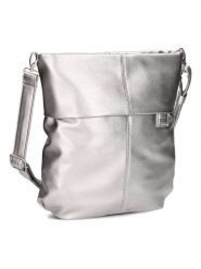 Zwei Torebka w kolorze srebrnym - 31 x 32 x 13 cm rozmiar: onesize. Szare torby na ramię Zwei, bez wzorów, z materiału, na ramię, bez dodatków. Za 162.49 zł.