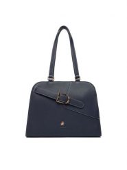 Beverly Hills Polo Club Torebka CEO-BHPC-C-006-09 Granatowy. Niebieskie torebki klasyczne Beverly Hills Polo Club, bez wzorów, z materiału, bez dodatków. Za 219.99 zł.