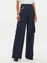 Gaudi Jeansy 421BD26014 Granatowy Wide Leg. Niebieskie jeansy Gaudi, bez wzorów. Za 579.99 zł.