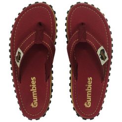 Japonki GUMBIES ISLANDER FLIP-FLOPS UNISEX. Czerwone klapki Gumbies, bez wzorów, bez obcasa. Za 87.99 zł.