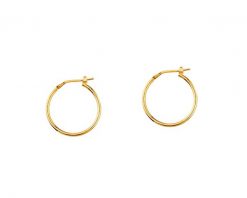 Kolczyki srebrne - koła, 23 mm. Szare kolczyki Apart, pozłacane. Za 144.00 zł.