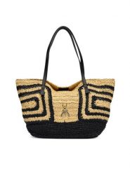 Patrizia Pepe Torebka 2B0130/V048-FB53 Beżowy. Brązowe torebki klasyczne Patrizia Pepe, bez wzorów, z syntetyku, bez dodatków. Za 1,669.00 zł.