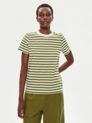 Tamaris Apparel T-Shirt Dabra TAW0892 Zielony Regular Fit. Zielone t-shirty Tamaris Apparel, m, bez wzorów, z bawełny, bez kołnierzyka, bez ramiączek. Za 99.99 zł.