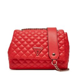 Torebka Guess. Czerwone torebki klasyczne Guess, z aplikacjami, bez dodatków. Za 329.99 zł.