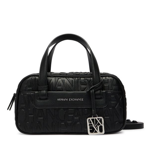 Torebka Armani Exchange. Czarne torebki klasyczne Armani Exchange, bez wzorów, bez dodatków. Za 614.99 zł.