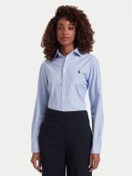 Polo Ralph Lauren Koszula 211B23217001 Niebieski jasny Slim Fit. Niebieskie koszule Polo Ralph Lauren, bez wzorów, z bawełny, bez kołnierzyka, bez ramiączek. Za 769.99 zł.