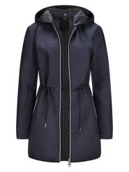 Milestone Płaszcz przejściowy "Brittney" w kolorze granatowym rozmiar: 48. Niebieskie płaszcze Milestone, bez wzorów, bez kaptura. Za 347.99 zł.