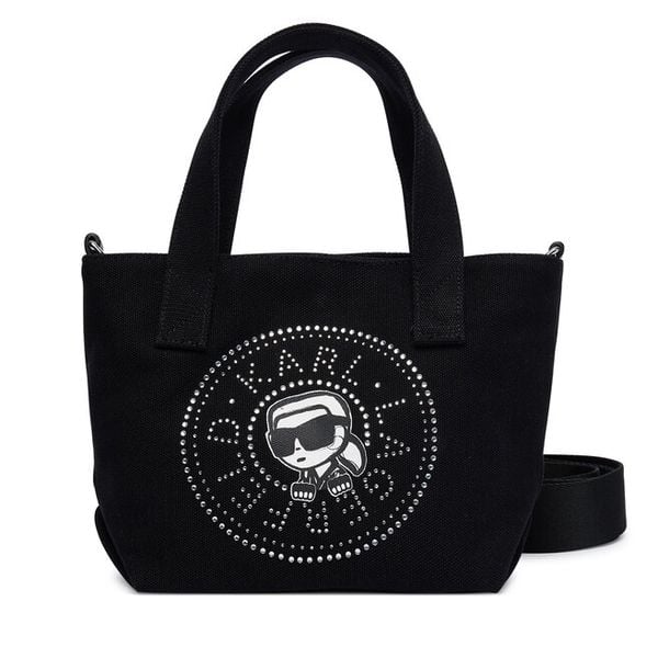 Torebka KARL LAGERFELD. Czarne torebki klasyczne KARL LAGERFELD, bez wzorów, bez dodatków. Za 222.99 zł.