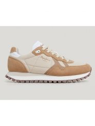 Pepe Jeans FOOTWEAR Skórzane sneakersy "Brit" w kolorze beżowo-jasnobrązowym rozmiar: 41. Brązowe trampki Pepe Jeans FOOTWEAR, bez wzorów, z jeansu, bez zapięcia. Za 162.11 zł.