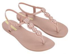 Sandały damskie Ipanema Class Conecta. Czerwone sandały Ipanema, bez wzorów, z gumy, klasyczne, bez obcasa, bez zapięcia. Za 83.99 zł.