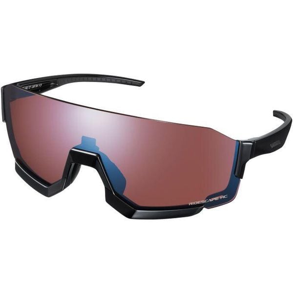 Okulary AEROLITE 2, czarne. Czarne okulary przeciwsłoneczne Shimano, bez wzorów, z mikrofibry, sportowe. Za 312.60 zł.