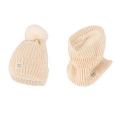 Zestaw termiczny damski – Czapka/ocieplacz na szyję – Off White – Jeden rozmiar. Białe czapki HEAT KEEPER, bez wzorów, z materiału. Za 207.04 zł.
