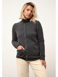 Just Cashmere Kaszmirowy golf "Ava" w kolorze antracytowym rozmiar: XL. Czarne golfy Just Cashmere, xl, bez wzorów, z kaszmiru, bez ramiączek. Za 424.45 zł.
