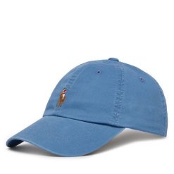 Czapka z daszkiem Polo Ralph Lauren. Niebieskie czapki Polo Ralph Lauren, bez wzorów. Za 359.99 zł.