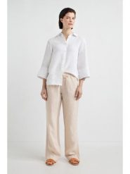 Josephine & Co Bluzka "Dillon" w kolorze białym rozmiar: 40. Białe bluzki Josephine & Co, bez wzorów, ze lnu, bez kołnierzyka, bez ramiączek. Za 195.99 zł.