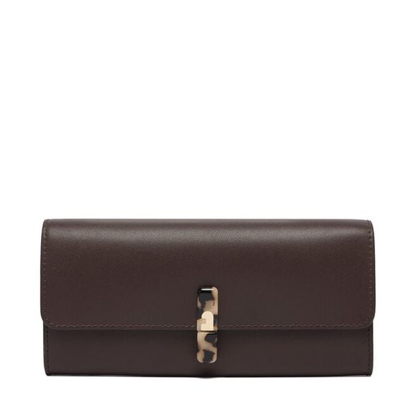 Portfel Furla. Brązowe portfele Furla, bez wzorów. Za 854.99 zł.