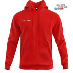 Bluza sportowa Givova Polarfleece 500 czerwona 2xl. Czarne bluzy Givova, na lato, xl, bez wzorów, z tkaniny, bez kaptura. Za 101.55 zł.