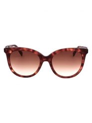 Longchamp Damskie okulary przeciwsłoneczne w kolorze jasnobrązowym rozmiar: 54. Brązowe okulary przeciwsłoneczne Longchamp, bez wzorów, z tworzywa sztucznego. Za 239.95 zł.