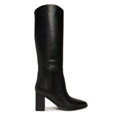 Kozaki Guess. Czarne kozaki Guess, bez obcasa, na słupku, bez zapięcia. Za 1,139.00 zł.