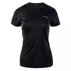 Koszulka damska Hi-Tec Lady Sibic - czarna, Rozmiar XL. Czarne bluzki Hi-tec, l, bez wzorów, z poliesteru, sportowe, bez kołnierzyka, bez ramiączek. W wyprzedaży za 31.99 zł.