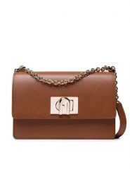 Furla Torebka 1927 BAFKACO-ARE000-03B00-1-007-20-BG-B Brązowy. Brązowe torebki klasyczne Furla, bez wzorów, ze skóry, bez dodatków. Za 1,599.00 zł.