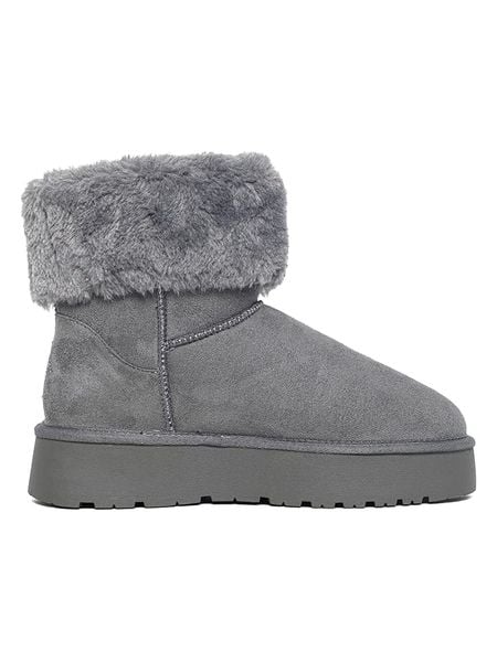 ISLAND BOOT Botki zimowe "Cinnamon" w kolorze szarym rozmiar: 38. Szare botki Island Boot, na zimę, bez wzorów, bez obcasa, na platformie, bez zapięcia. Za 161.95 zł.