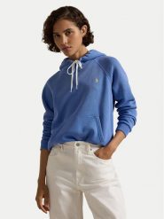 Polo Ralph Lauren Bluza 211943007018 Niebieski Relaxed Fit. Niebieskie bluzy Polo Ralph Lauren, xs, bez wzorów, z bawełny, bez kaptura. Za 479.99 zł.