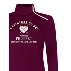 Bluza damska Protest Holker. Fioletowe bluzy Protest, m, bez wzorów, z materiału, bez kaptura. Za 252.50 zł.