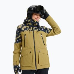 Kurtka snowboardowa damska ROXY Stated. Zielone kurtki narciarskie Roxy, l, bez wzorów, z materiału, bez kaptura, snowboardowy. Za 1,257.05 zł.