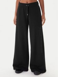 Juicy Couture Spodnie dresowe Annen JCWBJ225320 Czarny Wide Leg. Czarne spodnie dresowe Juicy Couture, m, bez wzorów, z dresówki. Za 349.99 zł.