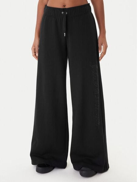 Juicy Couture Spodnie dresowe Annen JCWBJ225320 Czarny Wide Leg. Czarne spodnie dresowe Juicy Couture, xxs, bez wzorów, z dresówki. Za 349.99 zł.