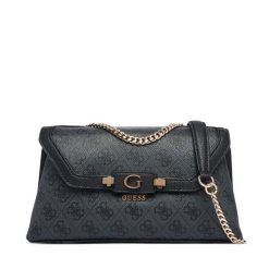 Torebka Guess. Czarne listonoszki Guess, z aplikacjami, bez dodatków. Za 525.99 zł.