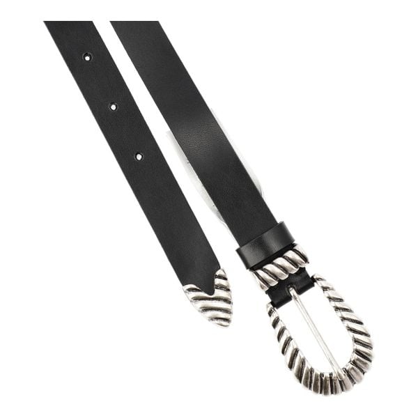 Czarny Skórzany Damski Pasek Big Star. Czarne paski Big Star, bez wzorów, z jeansu, eleganckie. Za 129.00 zł.