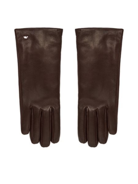 Weekend Max Mara Rękawiczki Senapeshort 2525566035 Brązowy. Brązowe rękawiczki Weekend Max Mara, bez wzorów, ze skóry. Za 669.99 zł.