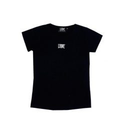 Koszulka miękki na co dzień na siłownię. Czarne bluzki LEONE 1947 APPAREL, bez wzorów, z bawełny, sportowe, bez kołnierzyka, bez ramiączek. W wyprzedaży za 43.13 zł.