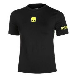 Koszulka tenisowa damska z krótkim rękawem Hydrogen Panther Tech Tee. Czarne bluzki HYDROGEN, xs, bez wzorów, sportowe, bez kołnierzyka, bez ramiączek. Za 380.00 zł.